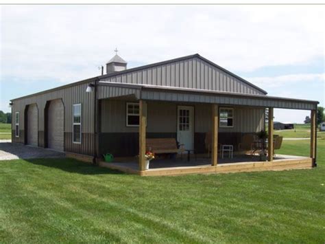 metal building house with shop|metal homes with shops attached.